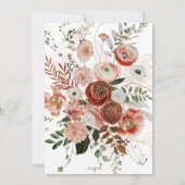 Invitation PixDezines Automne Love H2 Marsala Fleurs rouges I (Dos)