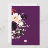 Invitation PixDezines Autumn Blush Eggplant H2 Flowers (Dos)