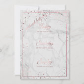 Invitation PixDezines Bachelorette Weekend Faux Rose Gold (Dos)
