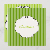 Invitation PixDezines bandes plaines/do-it-yourself couleur/v (Devant / Derrière)