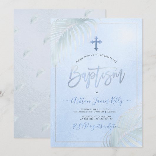 Invitation PixDezines Baptême des Palmes d'Argent (Devant / Derrière)