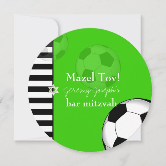 Invitation PixDezines bar de football mitzvah/DO-IT-YOURSELF  (Devant)