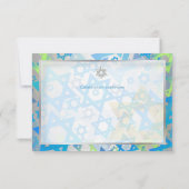 Invitation PixDezines bar de réception mitzvah/lime+bleu/arge (Dos)