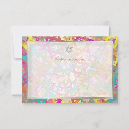 Invitation PixDezines bar de réception mitzvah/mod stars (Dos)