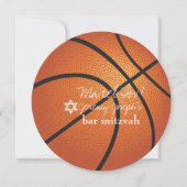 Invitation ✡ PixDezines Bar Mitzvah Basketball (Devant)