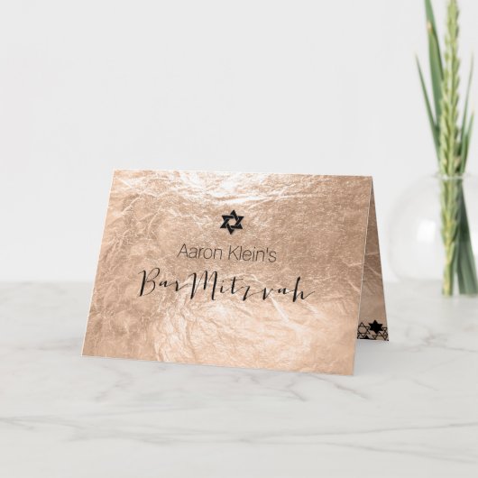 Invitation PixDezines bar photo design mitzvah/fausse feuille (Devant)