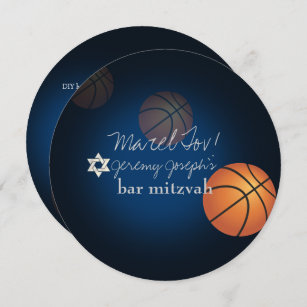 Invitation PixDezines Basketball Bar Mitzvah/DO-IT-YOURSELF C