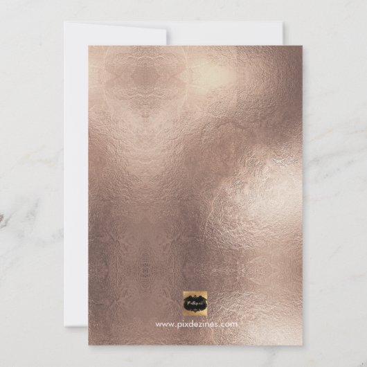 Invitation PixDezines Bat mitzvah/Violet/Rose Or/Confetti (Dos)