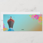 Invitation PixDezines Bateau d'embarquement/Bateau d'amour/Ba (Dos)