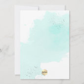 Invitation PixDezines Bleu Aqua (Dos)