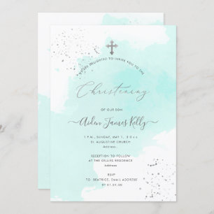 Invitation PixDezines Bleu Aqua
