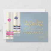 Invitation PixDezines Blue/Pink Tallits B'nai Mitzvah (Dos)