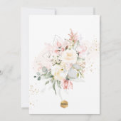 Invitation PixDezines Blush Alabaster Rose Christening (Dos)