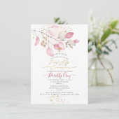 Invitation PixDezines Blush Gum Eucalyptus 1ère sainte commun (Debout devant)