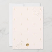 Invitation PixDezines Blush Pink Aquarelle Flowers Baptême (Dos)