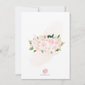 Invitation PixDezines Blush Rose Anthuriums Baby shower (Dos)