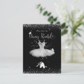 Invitation PixDezines Blush Tutu n Butterflies Dance Recital (Debout devant)