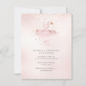 Invitation PixDezines Blush Tutu n Butterflies Dance Recital (Dos)