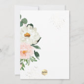 Invitation PixDezines Blush Watercolor Flowers Christening (Dos)