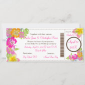 Invitation PixDezines Boarding Pass Hibiscus Leis/do-it-yours (Devant)