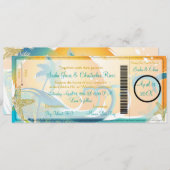 Invitation PixDezines Boarding Pass+Waves (Devant / Derrière)