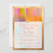 Invitation PixDezines Boho Abstrait Bar Mitzvah (Dos)