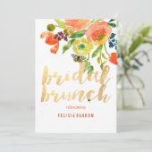 Invitation PixDezines Bridal Brunch/do-it-yourself Arrière - (Debout devant)