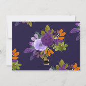 Invitation PixDezines Bridesmaid/Floral/Aquarelle/Violet (Dos)