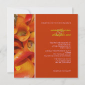 Invitation PixDezines brûlé calla rouge (Dos)
