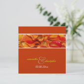 Invitation PixDezines brûlé calla rouge (Debout devant)