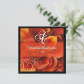 Invitation PixDezines brûlé calla rouge (Debout devant)