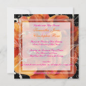 Invitation PixDezines brûlé calla rouge (Dos)