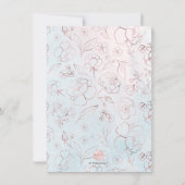 Invitation PixDezines Brunch Bubbly Blush+Blue H2 fleurs (Dos)