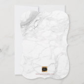 Invitation PixDezines Brunch Bubbly/Faux Rose Gold Marble (Dos)