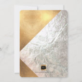Invitation PixDezines Brunch Bubbly/Faux Silver+Gold Confetti (Dos)