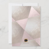 Invitation PixDezines Brunch Bubbly/Pink+Silver Confetti (Dos)