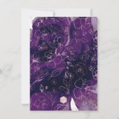 Invitation PixDezines Brunch Bubbly Purple H2 Fleurs Invitat (Dos)