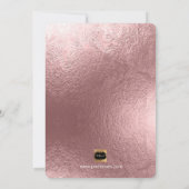 Invitation PixDezines Brunch N Bubbly/Rose Gold Confetti (Dos)