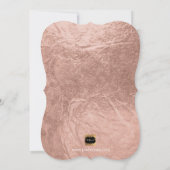 Invitation PixDezines Brunch N Bubbly/Rose Gold Confetti (Dos)