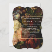 Invitation PixDezines Brunch nuptial/vie morte florale (Dos)