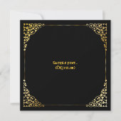 Invitation PixDezines cadre en filigree/fausse or/couleurs do (Devant)