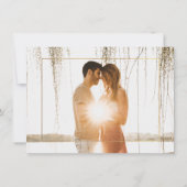 Invitation PixDezines cadre minimaliste Faux Gold (Dos)