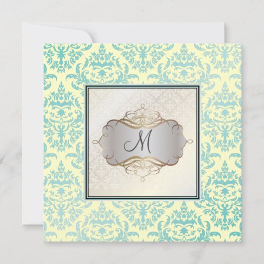 Invitation PixDezines Céline Damask, Pearl (Devant)