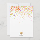Invitation PixDezines Chalkboard Confetti Grad Party (Dos)
