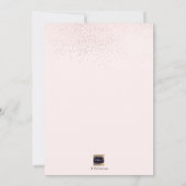 Invitation PixDezines Champagne Rose Bubbles Brunch+Bubbly (Dos)