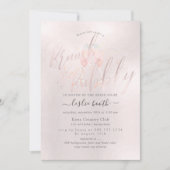 Invitation PixDezines Champagne rose pâle Brunch+Bubbly (Devant)