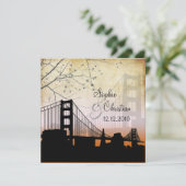 Invitation PixDezines Chicago Lakeshore Skyline/invitations (Debout devant)