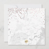 Invitation PixDezines Christening Blush Honeycomb Marble (Dos)