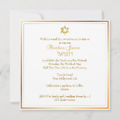 Invitation PixDezines Classic Bar Mitzvah/or (Dos)