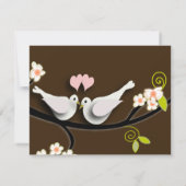 Invitation PixDezines colombes/inséparables/do-it-yourself co (Dos)